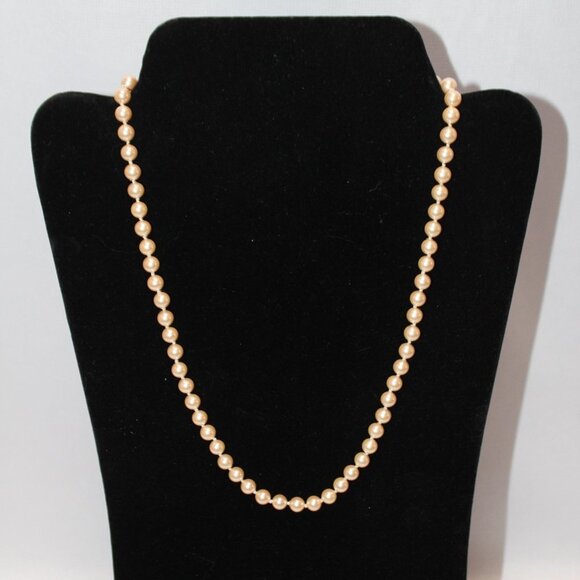 Monet 6.5 mm Pearl Necklace 18" - Picture 1 of 9